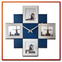 ceas de perete cu 4 rame foto